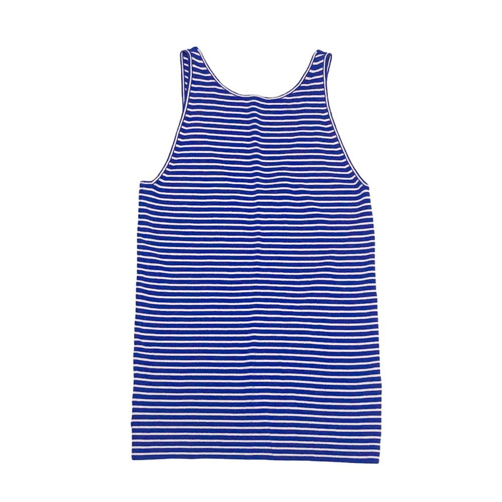 NWT Banana Republic Blue & White Striped Tank with V Back